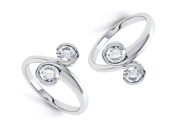 Unique bezel set engagement rings for bride-to-be - Wedding Clan