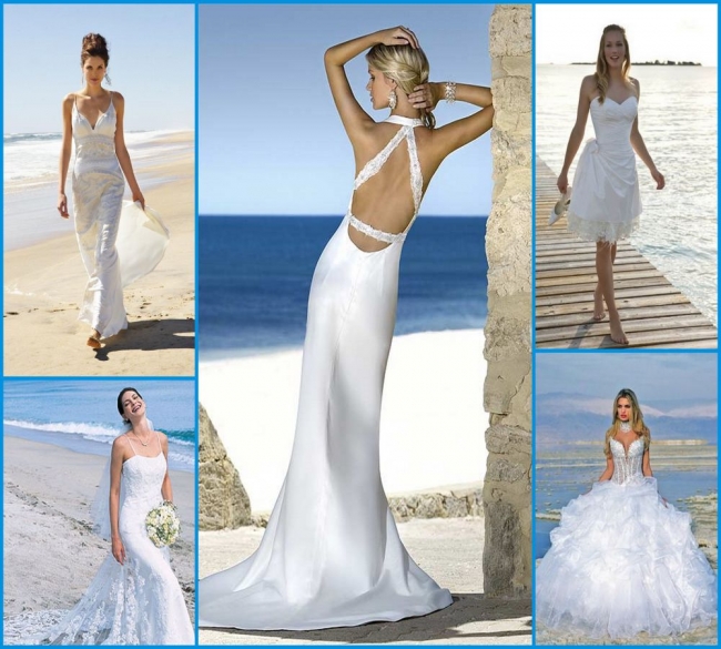 Beach wedding dress