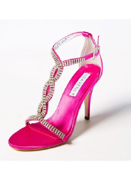 cerise pink wedding shoes