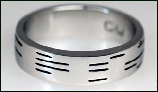 binary lexicon wedding band 49