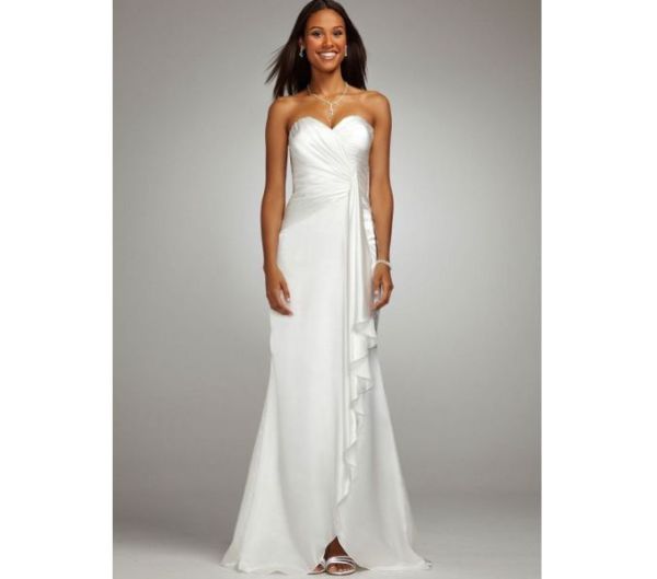Bridal Long Soft Charmeuse Gown