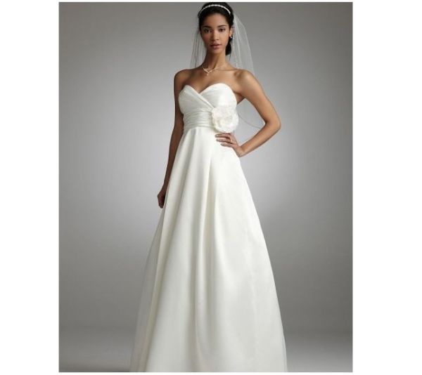 Bridal Satin A Line Gown