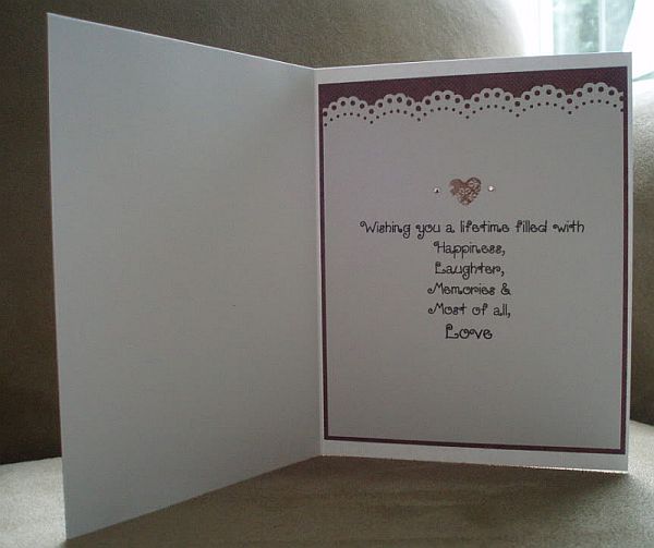 Bridal shower card