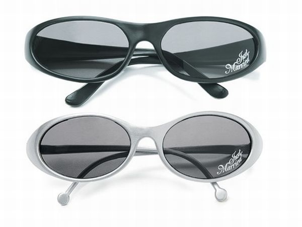 Bride and Groom Just Married Sunglasses