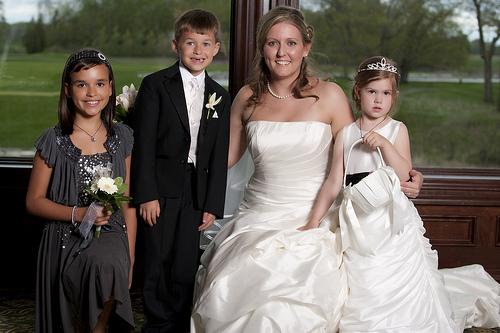 Bride, Flower girls and the Ring bearer