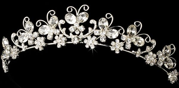 Butterfly bridal tiara