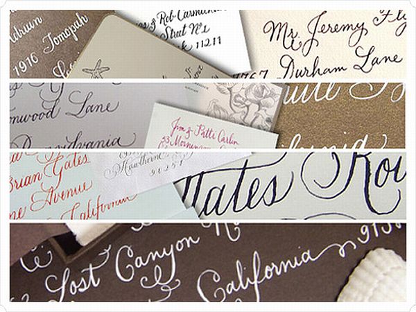 Calligraphy invitation cards