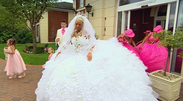 Biggest gypsy wedding outlet dress ever