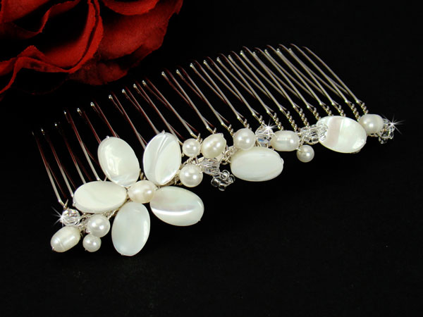 Beach wedding hair accessories