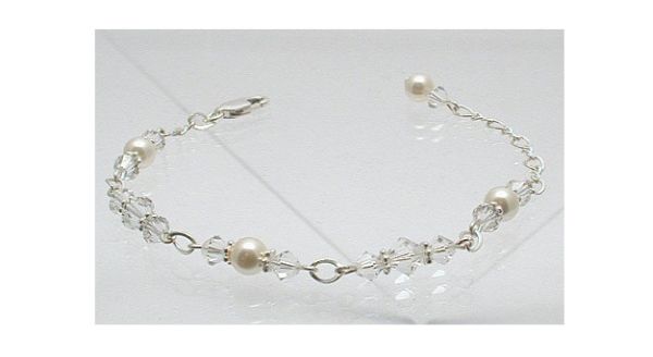 Crystal Flower Girl bracelet