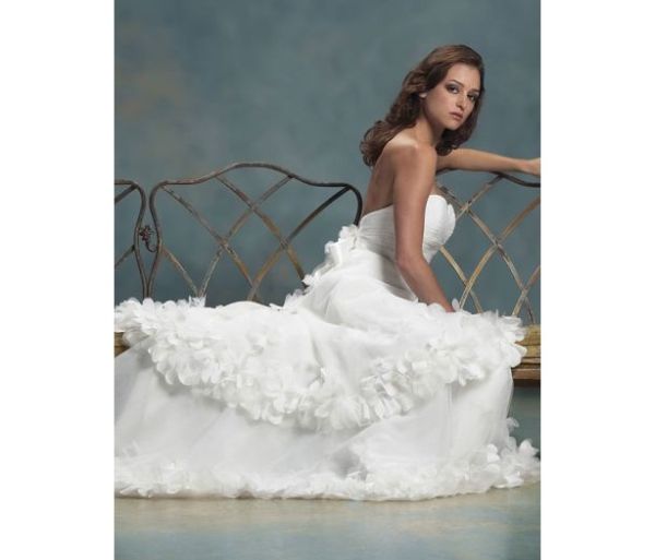 Designer Wedding Gowns with Petal Inspirations