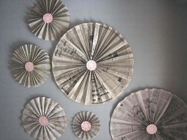 DIY accordion pinwheel fan