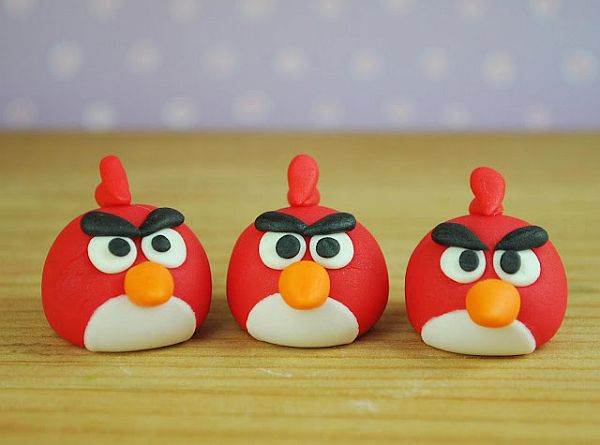 DIY: Angry birds wedding cupcake toppers