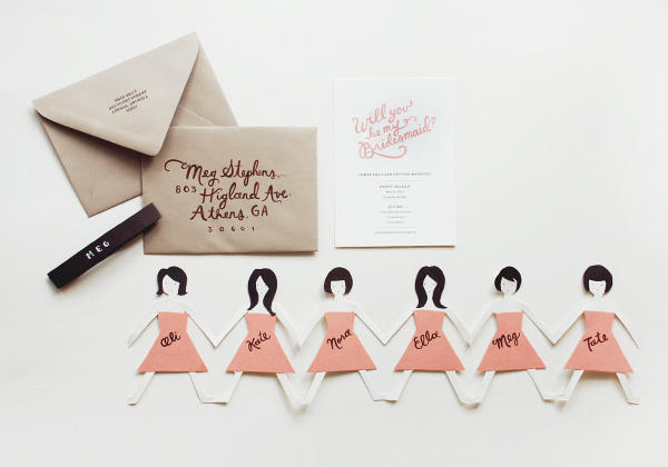 DIY Creative bridesmaid cards