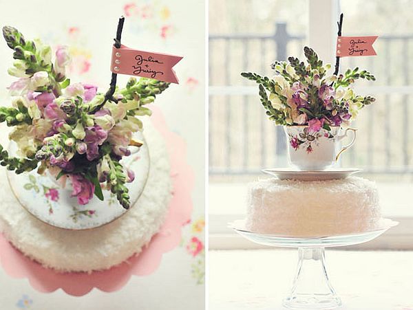 DIY Teacup cake topper