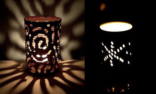 DIY Tin can lanterns