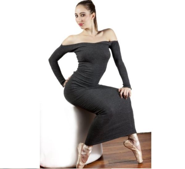 Elegant Ankle Length Sweater Dress