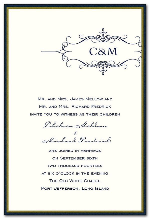 Best elegant wedding invitations - Wedding Clan
