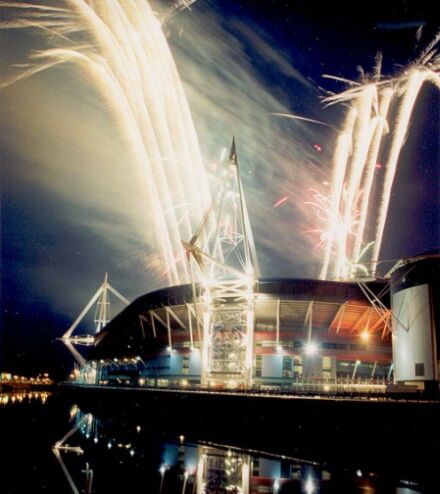 fireworks wedding ceremony