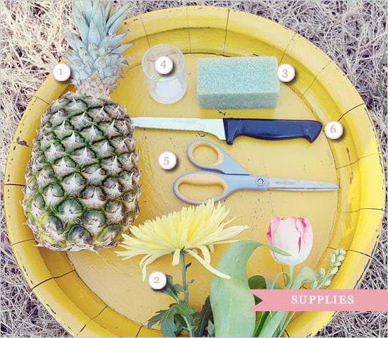 Fruit and flowers centerpiece