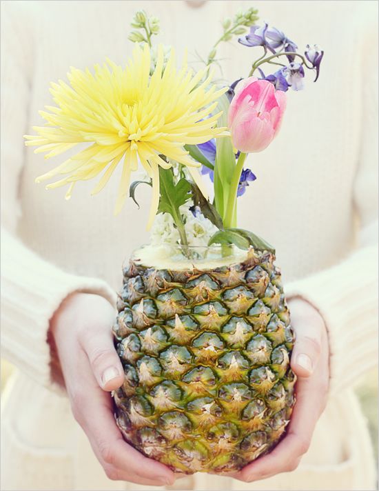 Fruit and flowers centerpiece