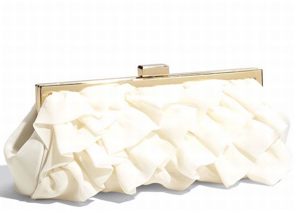 Glint Ruffle Clutch