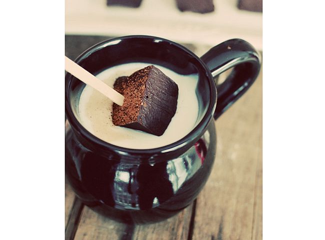 Hot cocoa on a stick