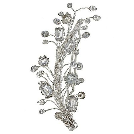 Sparkling silver jewelry to adorn the bride - Wedding Clan