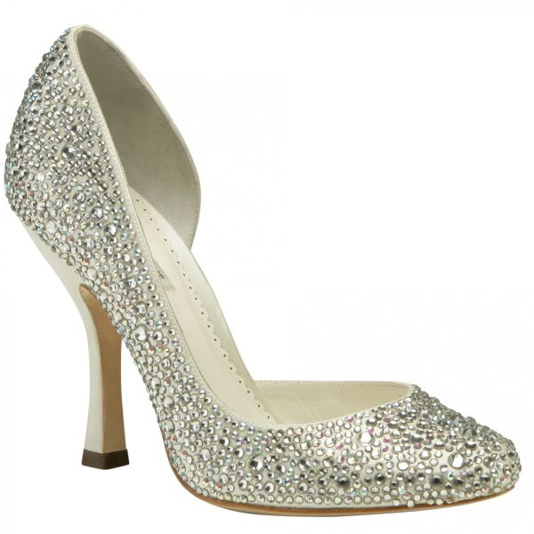 Sparkling crystal wedding shoes - Wedding Clan