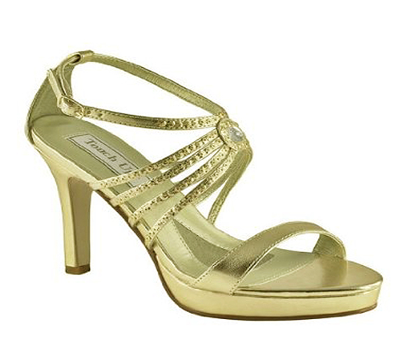 Gold wedding shoes for luxury and comfort - Wedding Clan