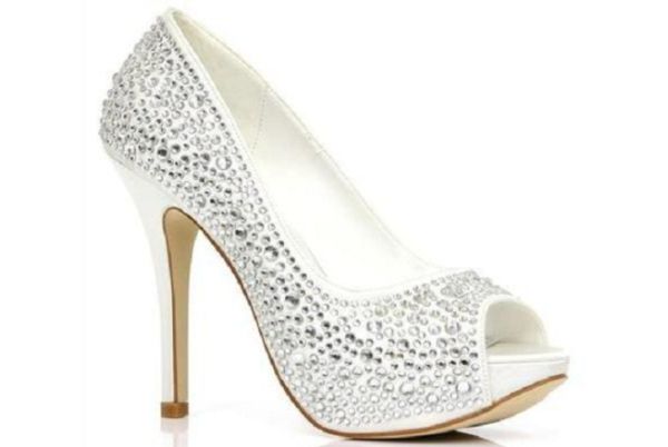 glitzy wedding shoes