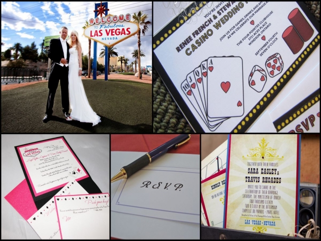 Las Vegas wedding invitation