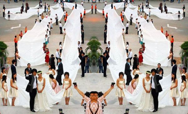 Long Train Wedding Dress