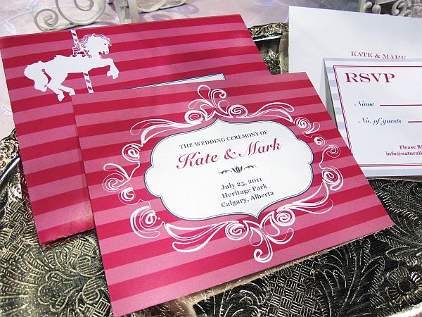Love theme wedding invitation