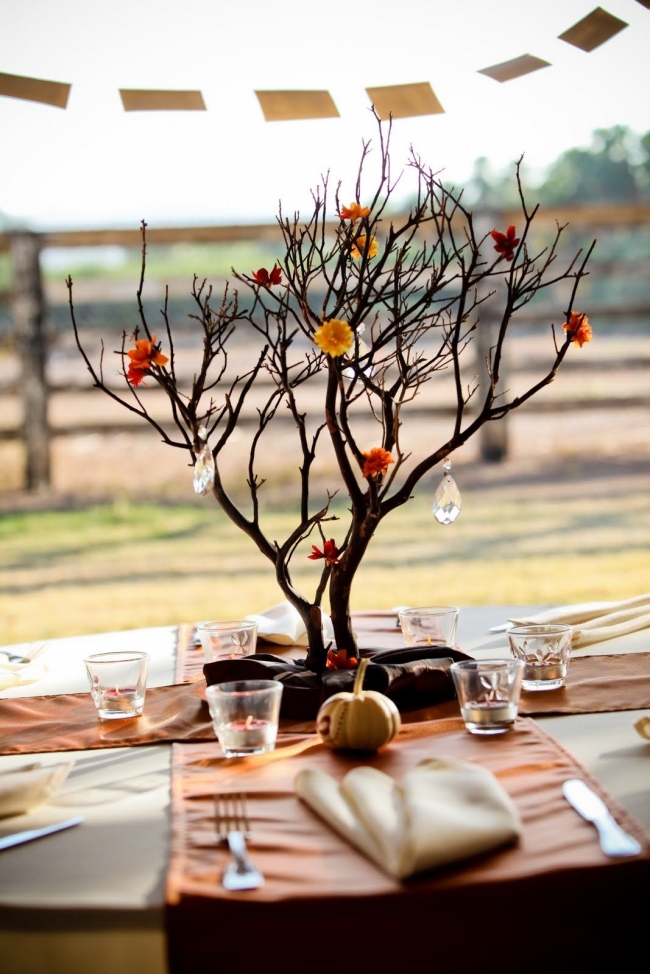 Natural wedding centerpiece ideas