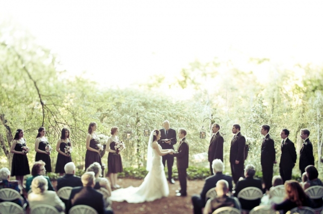 Outdoor fall wedding