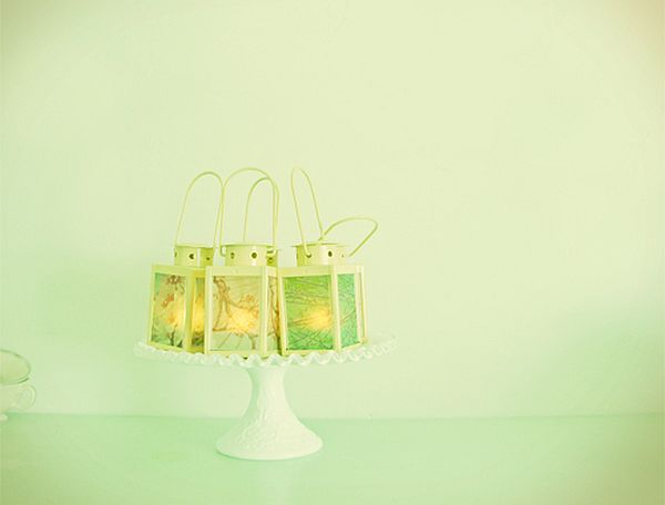 Photo lanterns for indoor weddings