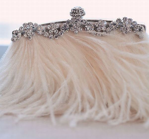 Rhinestone bridal clutch purse