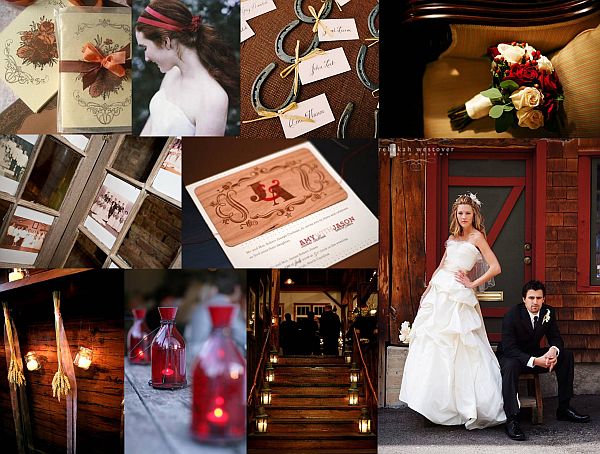 Rustic themed wedding