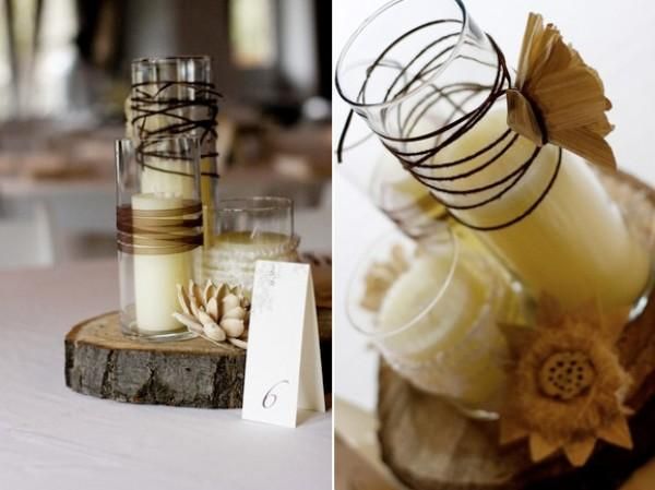 Rustic wedding centerpieces