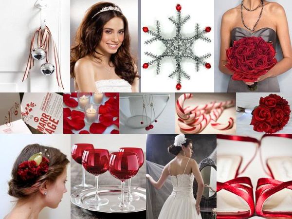 Snowflake themed Christmas wedding