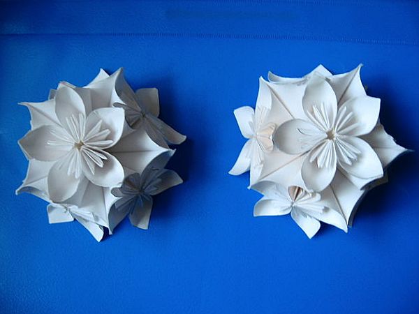 DIY: Origami inspired Kusudama ball wedding centerpieces - Wedding Clan