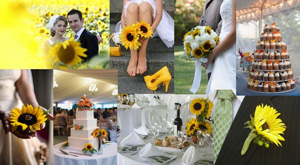 Sunflower theme wedding