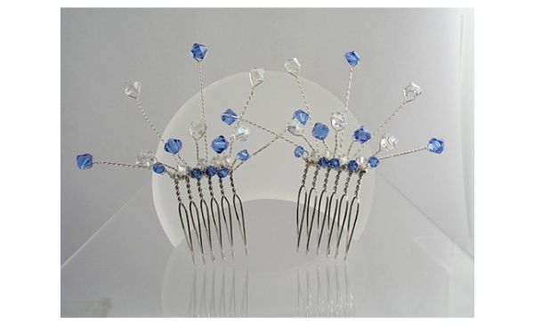 Swarovski Crystal bridal side combs