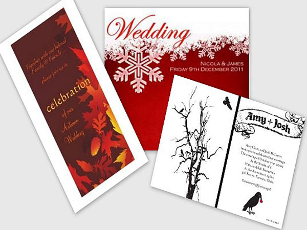 Vibrant and festive invitation cards