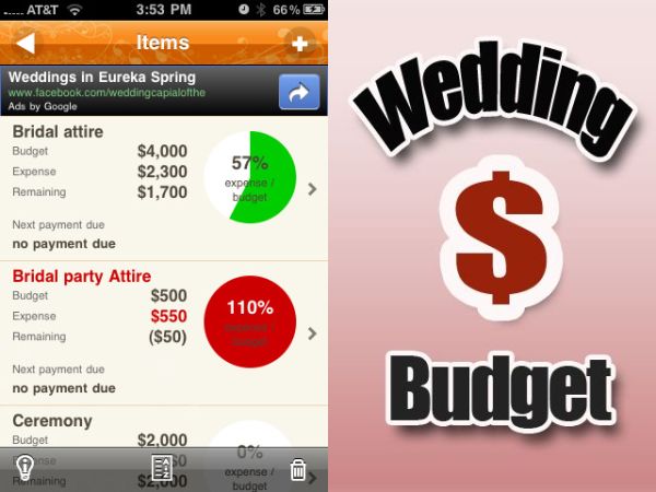 Wedding Budget app
