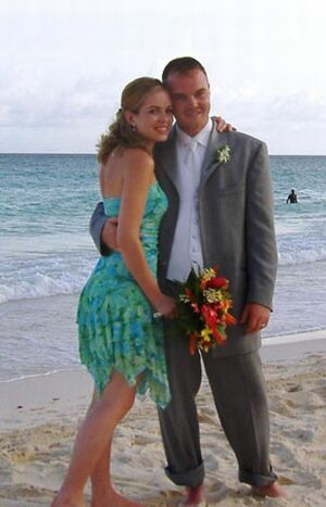 wedding ceremony bride and groom