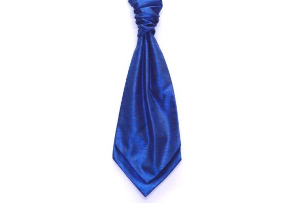 Wedding cravat blue: Shantung