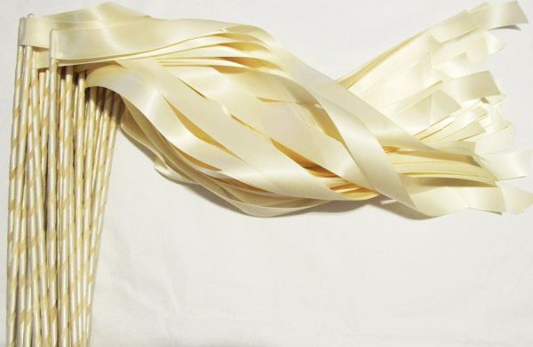 Wedding ribbon wands