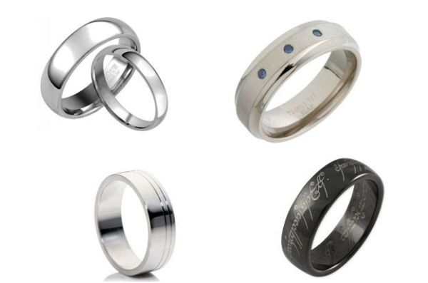 Popular styles of titanium wedding rings - Wedding Clan